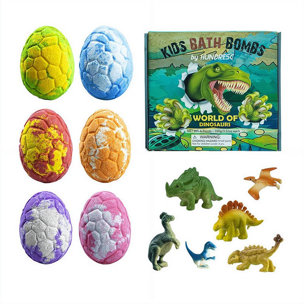 Kids Toys Dinosaur - 6 bombes de bain en forme
