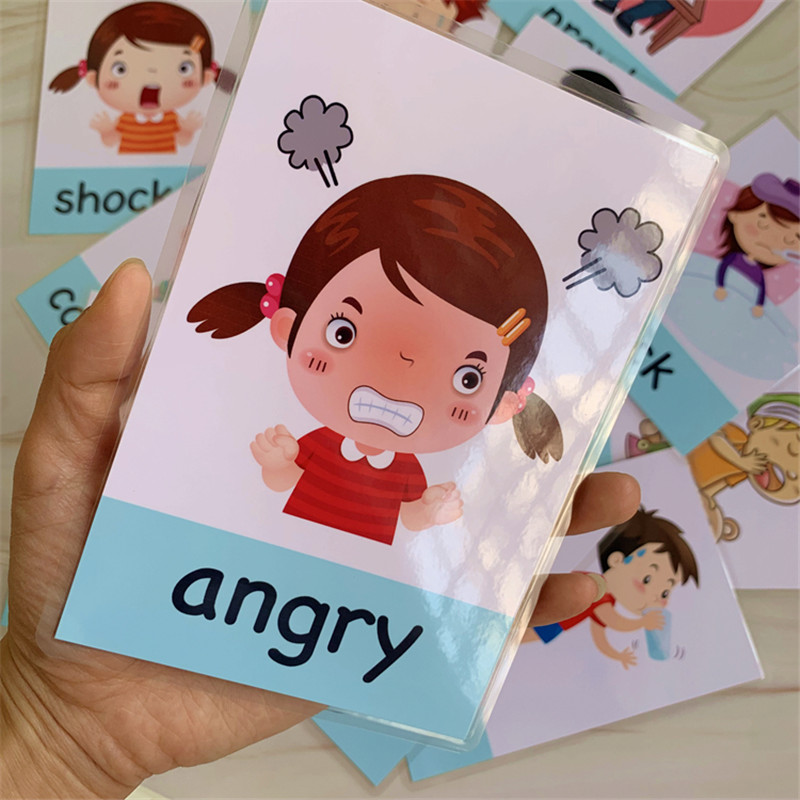Educational Flash Card - Cartes d'apprentissage de l'anglais Montessori pour