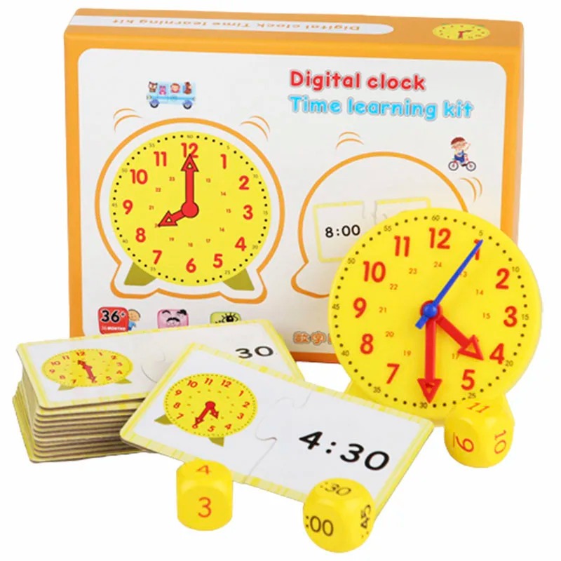 Kid Toys Ads - Horloge Montessori pour enfants, jouets éducatifs,