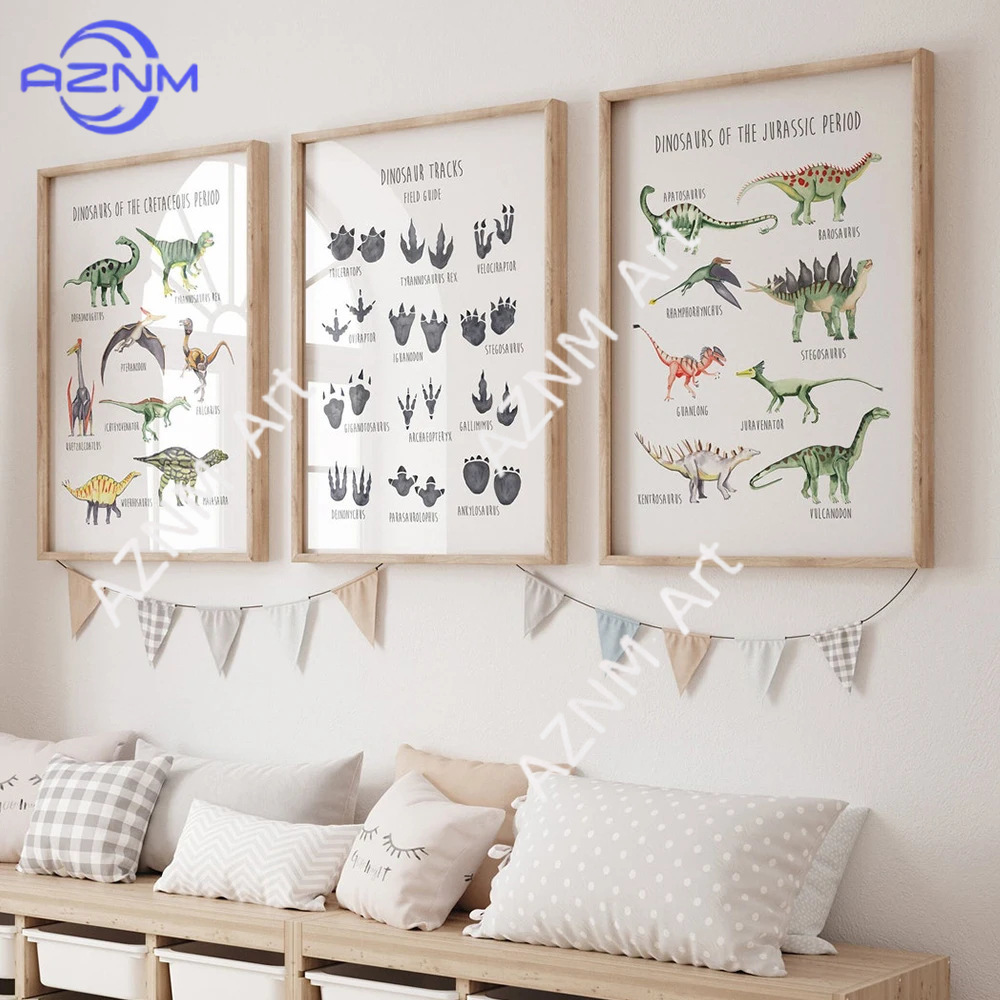 Kids Toys Dinosaur - Affiche d'étude sur les espèces de