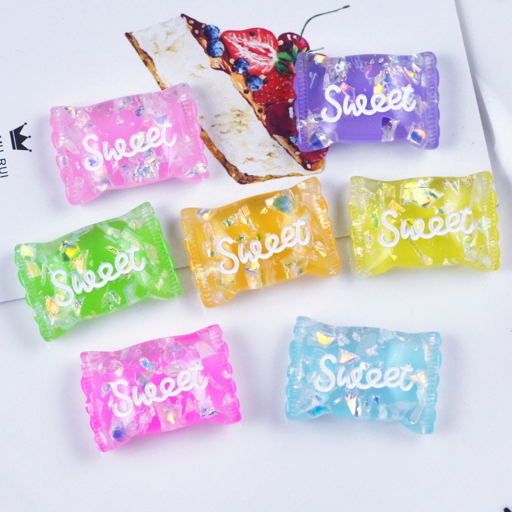 Slime Making Kit - Breloques en résine pour slime, bonbons,