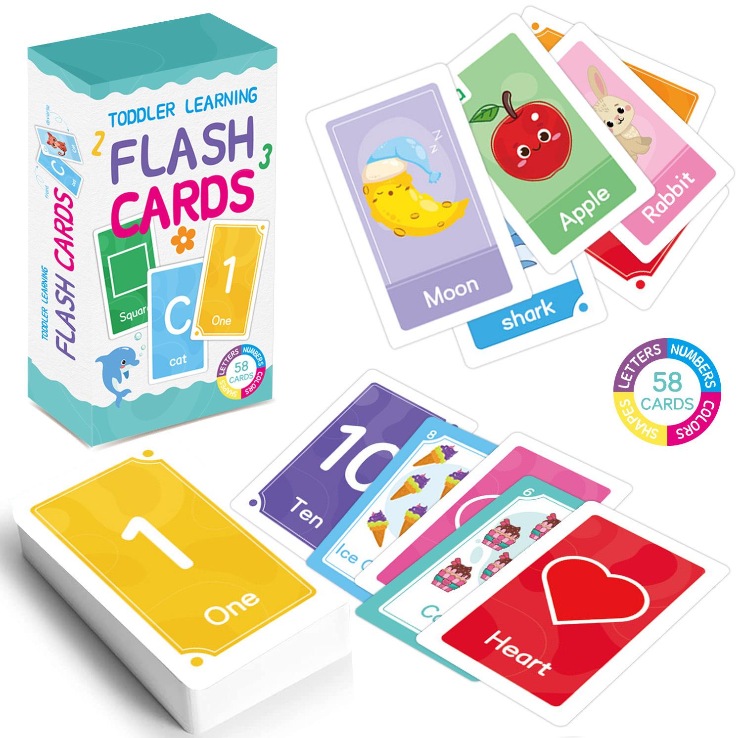 Cartes Flash Alphabet ABC, 58  - Educational Flash Card avis et prix
