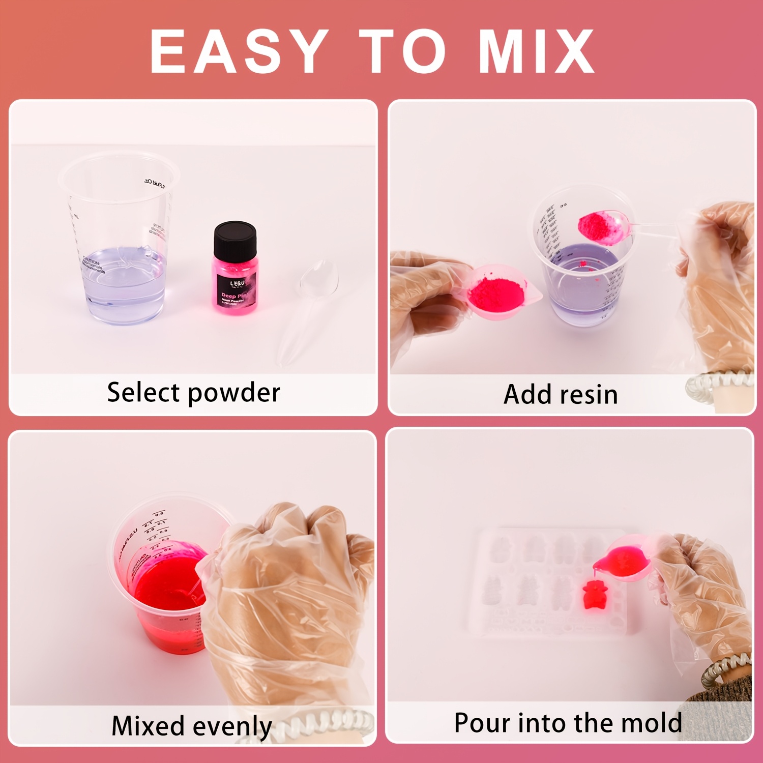 LEQU Poudre de Pigment Résine  - Slime Making Kit avis et prix