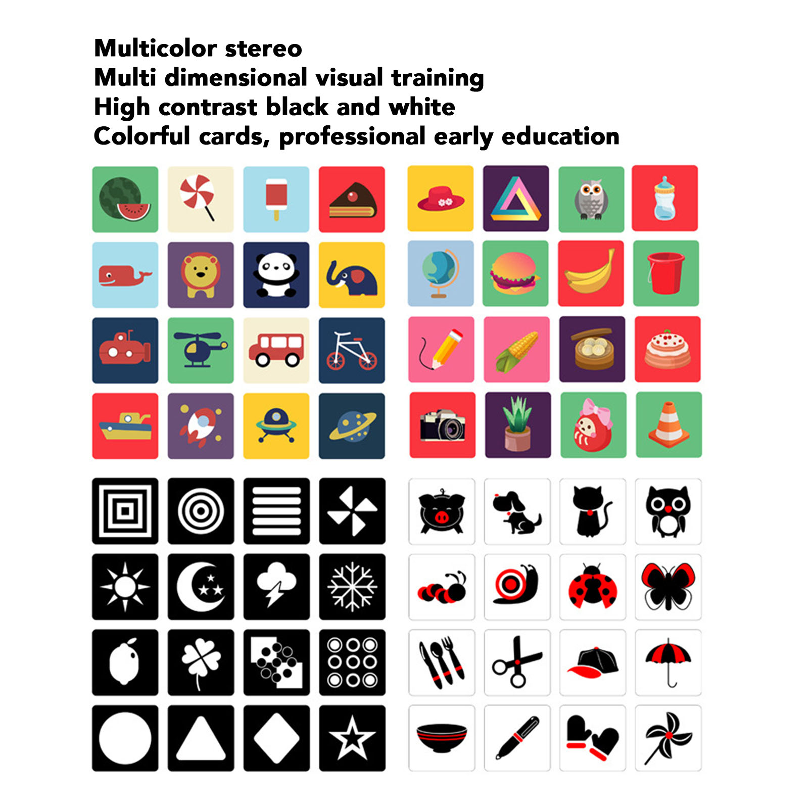 Cartes flash pour bébés, 64 pi - Educational Flash Card avis et prix